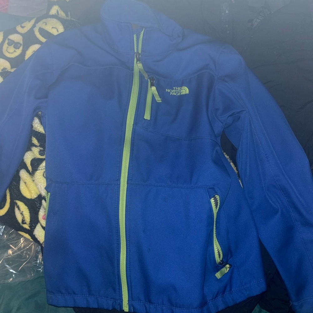 Blue north face jacket
